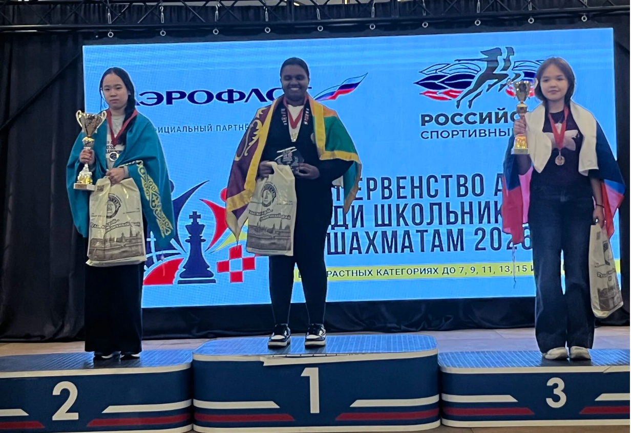 Наша шахматистка - дважды вице-чемпионка Чемпионата Азии среди школьников!
